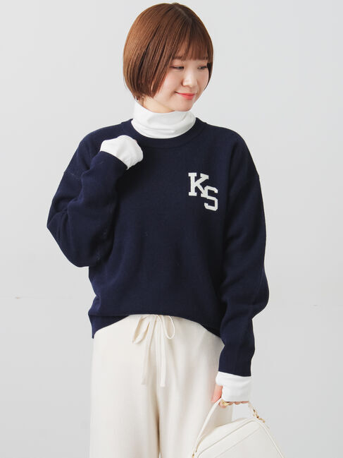 Lugnoncure「ロゴアソートジャカードニット」|ニット・セーター|