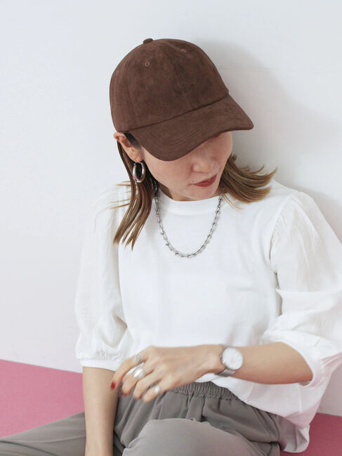 Samansa Mos2 blue「袖ボリュームTシャツ」|Tシャツ・カットソー|