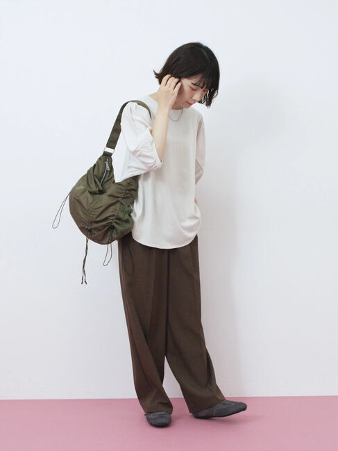 Samansa Mos2 blue「袖ボリュームTシャツ」|Tシャツ・カットソー|