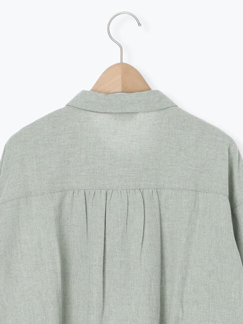 Samansa Mos2「シャーリング切替チュニック」|シャツ・ブラウス|