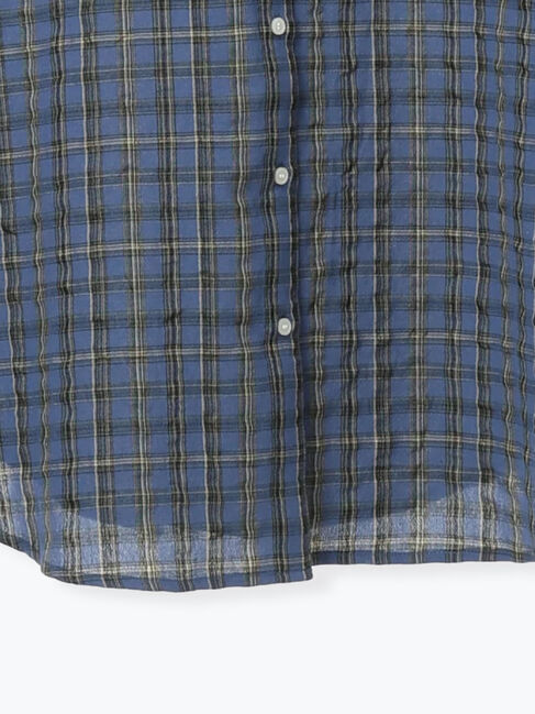 Samansa Mos2「ポコポコチェックオーバーシャツ」|シャツ・ブラウス|