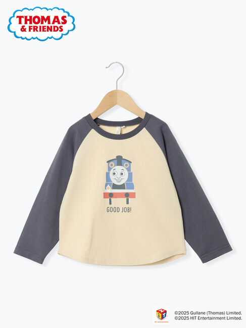 Samansa Mos2 Lagom「【きかんしゃトーマス】ラグランロンT」|Tシャツ・カットソー|