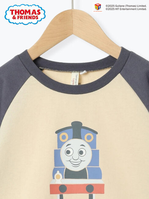 Samansa Mos2 Lagom「【きかんしゃトーマス】ラグランロンT」|Tシャツ・カットソー|