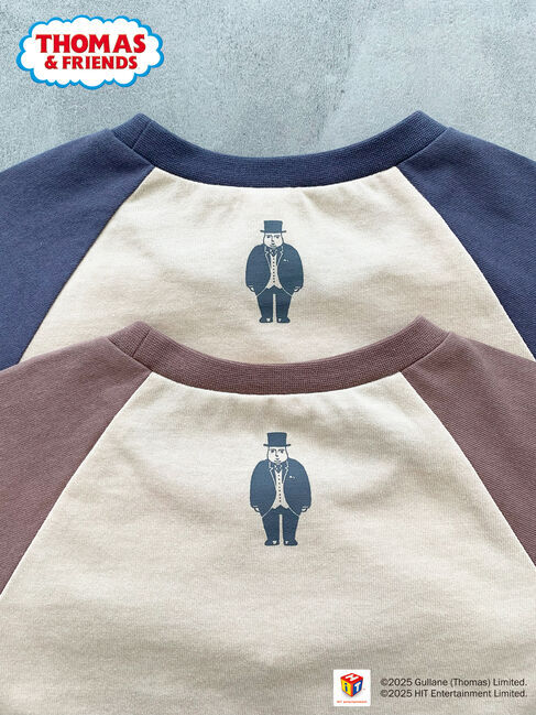 Samansa Mos2 Lagom「【きかんしゃトーマス】ラグランロンT」|Tシャツ・カットソー|