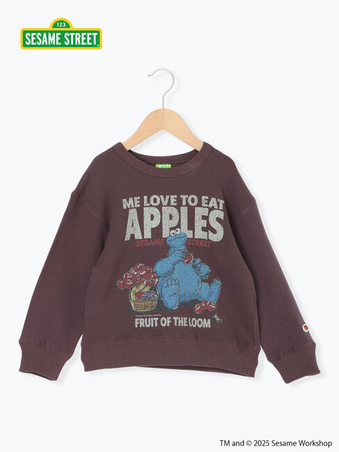 Samansa Mos2 Lagom「【FRUIT OF THE LOOM】 クッキーモンスター トレーナー」|Tシャツ・カットソー|ブラウン