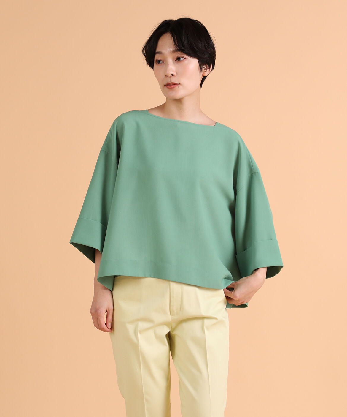 DAY by DAY it&rsquo;s international「ボートネックブラウス《BRING》」|シャツ・ブラウス|グリーン