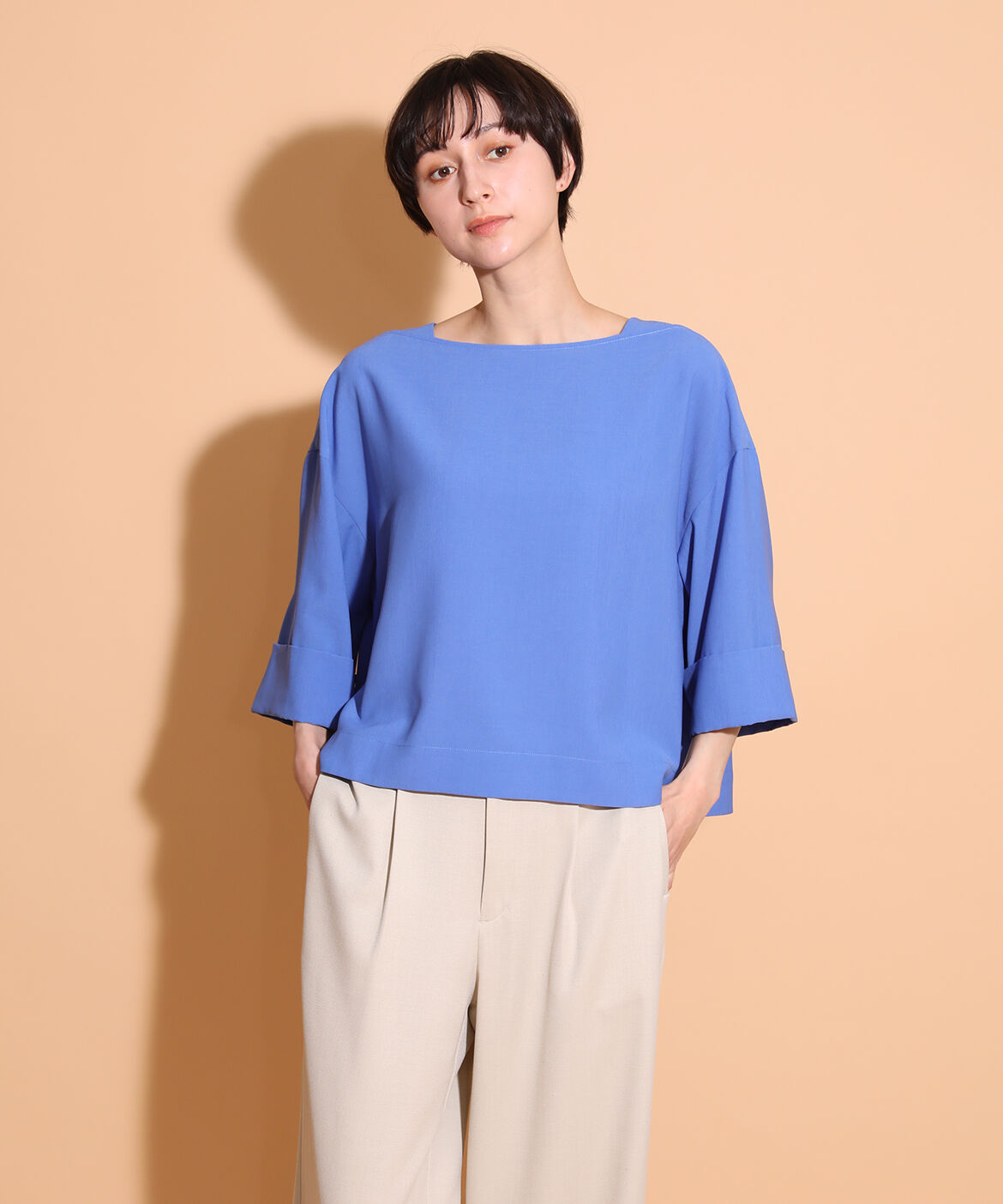 DAY by DAY it&rsquo;s international「ボートネックブラウス《BRING》」|シャツ・ブラウス|ブルー1