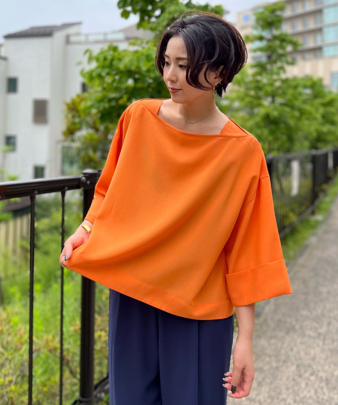 DAY by DAY it&rsquo;s international「ボートネックブラウス《BRING》」|シャツ・ブラウス|オレンジ1