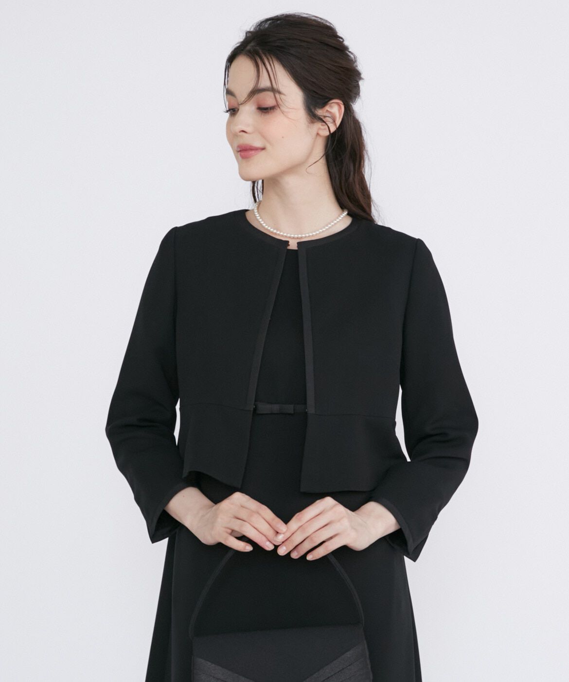 Maglie le cassetto「《WEB限定》ブラックフォーマルジャケット」|ノーカラージャケット|