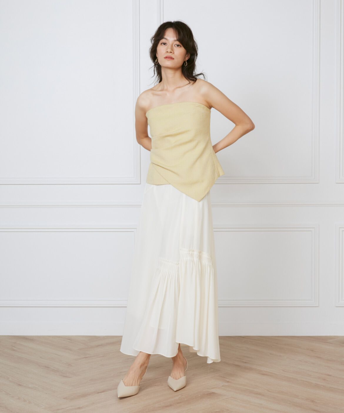 INED「アシメトリースカート《la veille by SUPERIOR CLOSET》」|フレア|