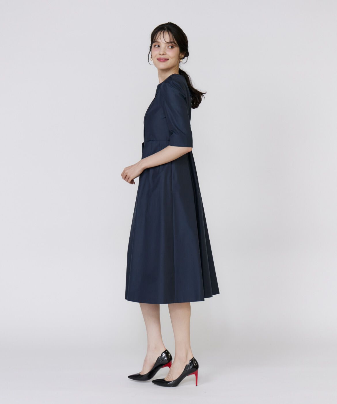 Maglie le cassetto「《プラスサイズ》ライトクチュールワンピース《M Maglie le cassetto》」|ワンピース|