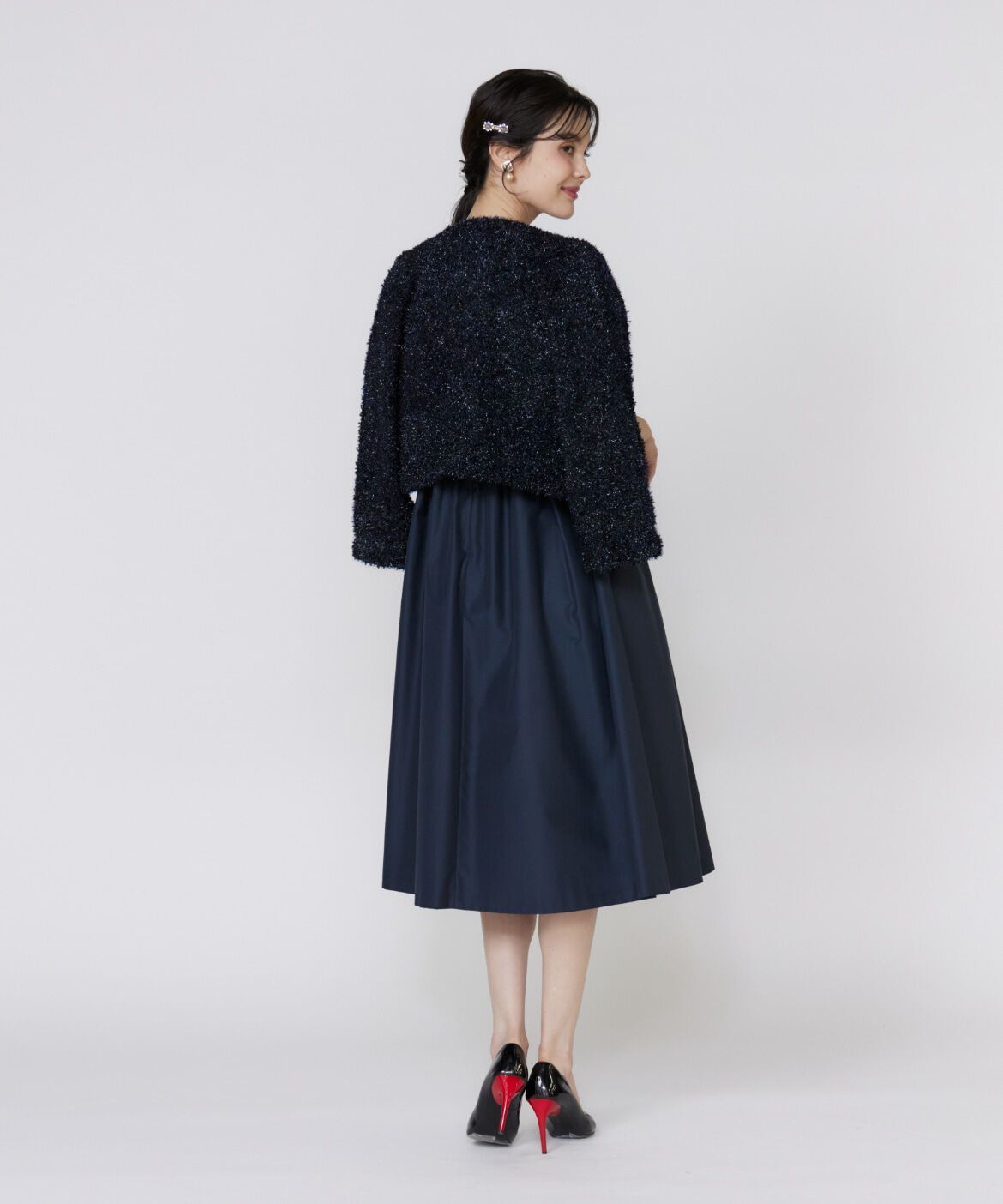 Maglie le cassetto「《プラスサイズ》ライトクチュールワンピース《M Maglie le cassetto》」|ワンピース|