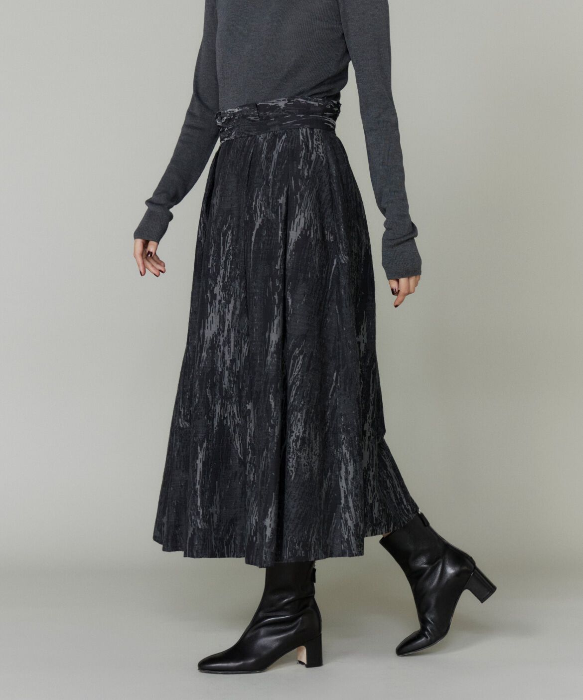 la veille by SUPERIOR CLOSET「ジャガードタックスカート　」|フレア|