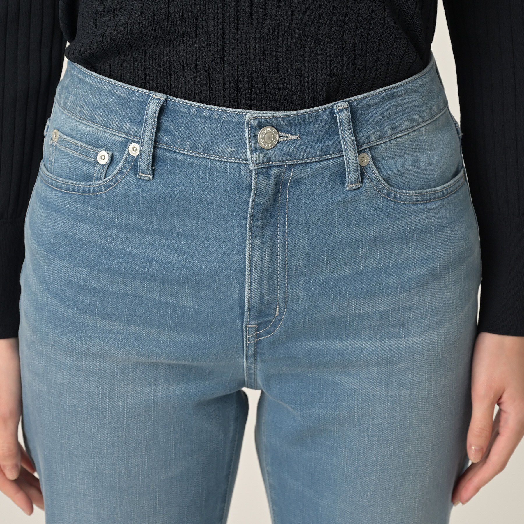 UNTITLED「【新作デニム/快適に美シルエット見せ】MAKE&times;DENIMスリムストレート」|デニム|