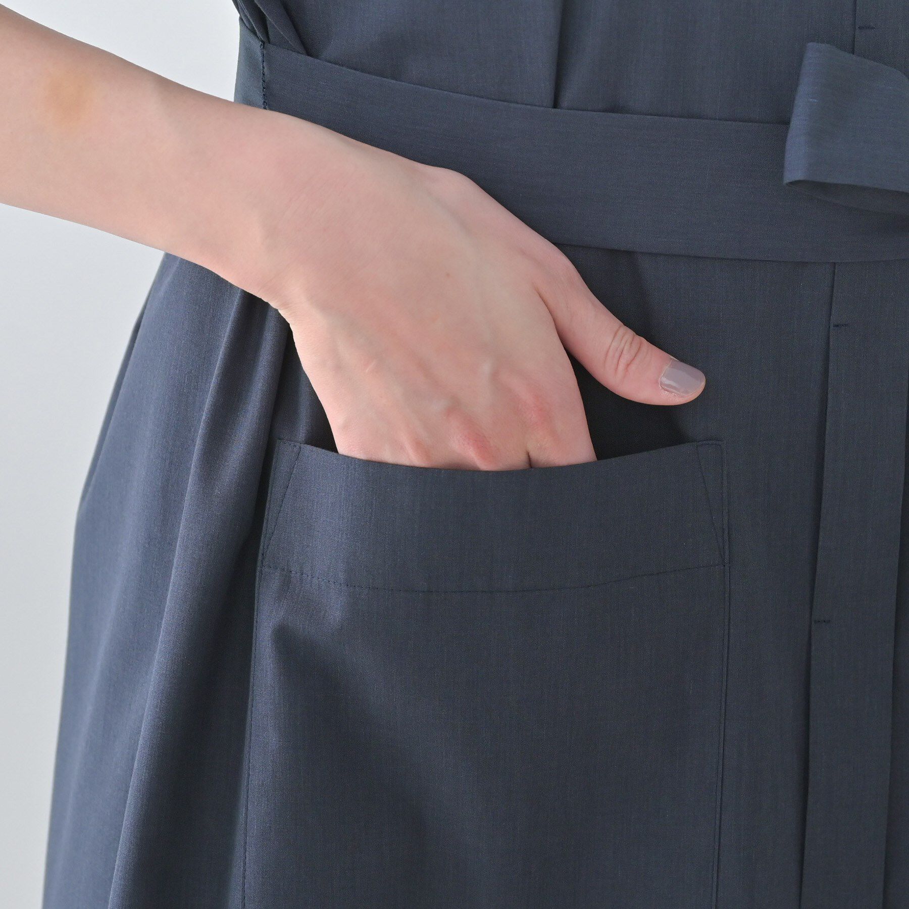 UNTITLED「シャンブレーシャツワンピース」|ワンピース|