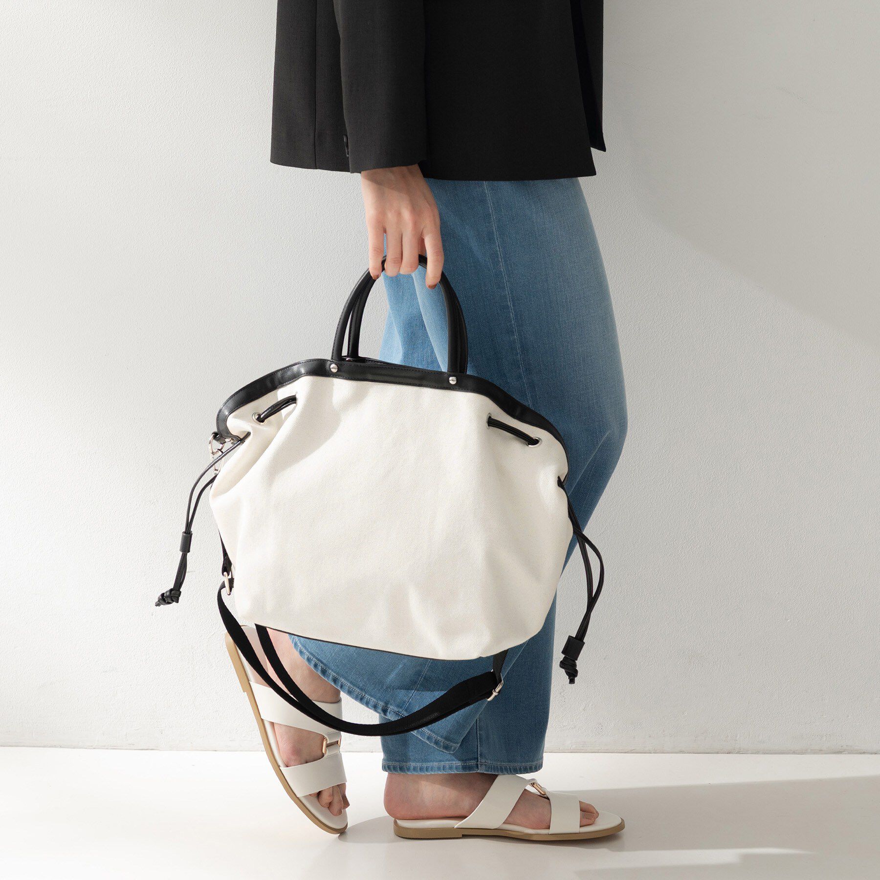 UNTITLED「2WAYドロストトート」|トートバッグ|