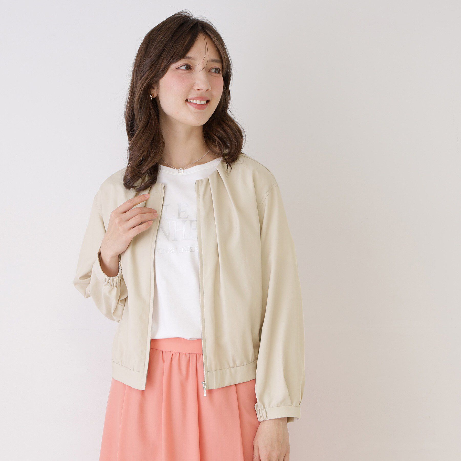 COUP DE CHANCE「【手洗い可／裏地無し／軽い着心地】コンパクトブルゾン」|ブルゾン・スタジャン|