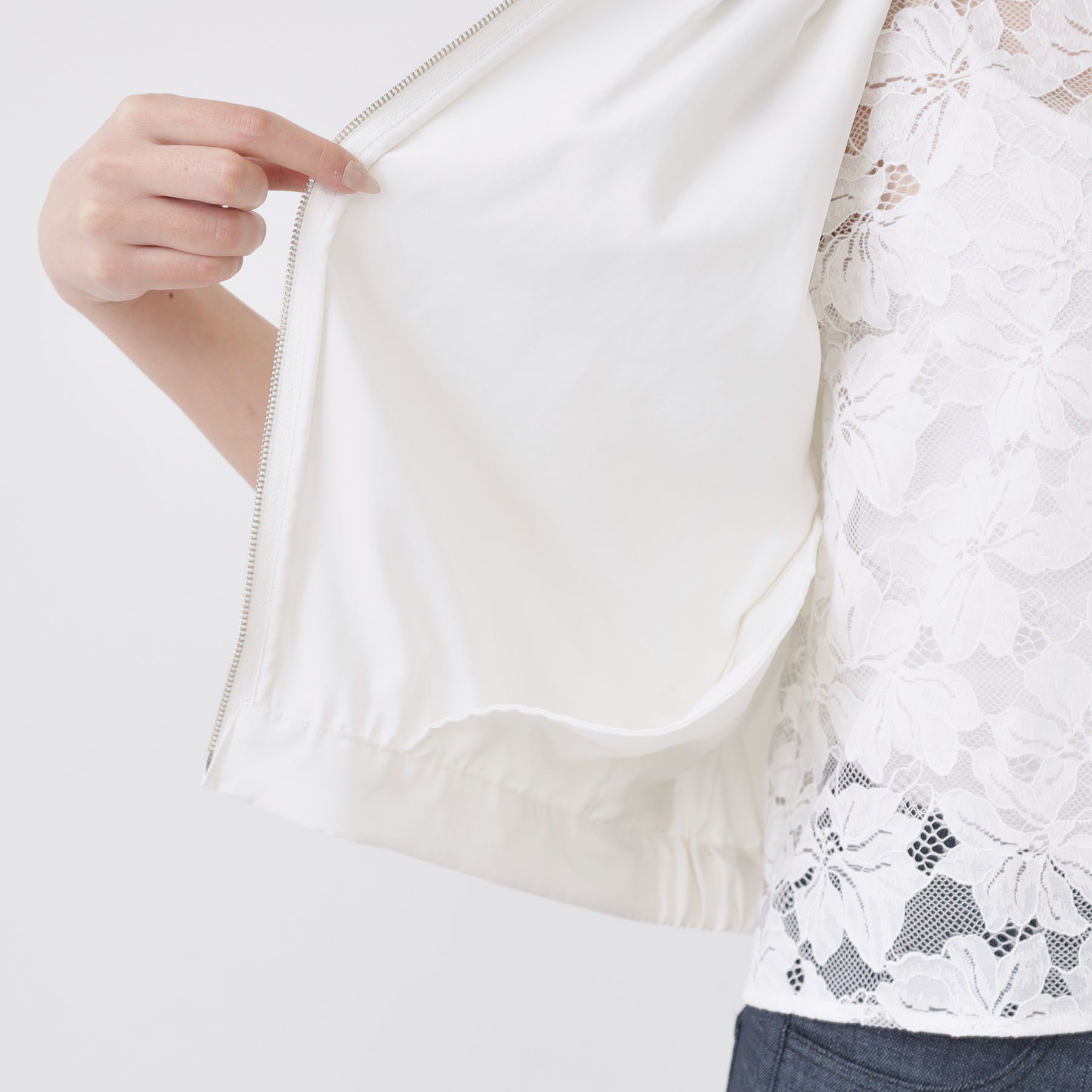 COUP DE CHANCE「【手洗い可／裏地無し／軽い着心地】コンパクトブルゾン」|ブルゾン・スタジャン|