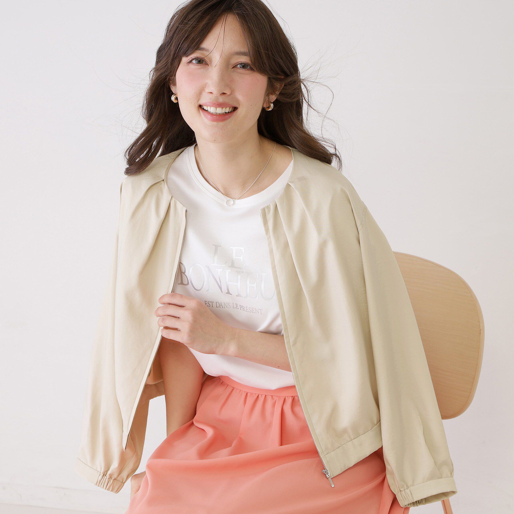 COUP DE CHANCE「【手洗い可／裏地無し／軽い着心地】コンパクトブルゾン」|ブルゾン・スタジャン|