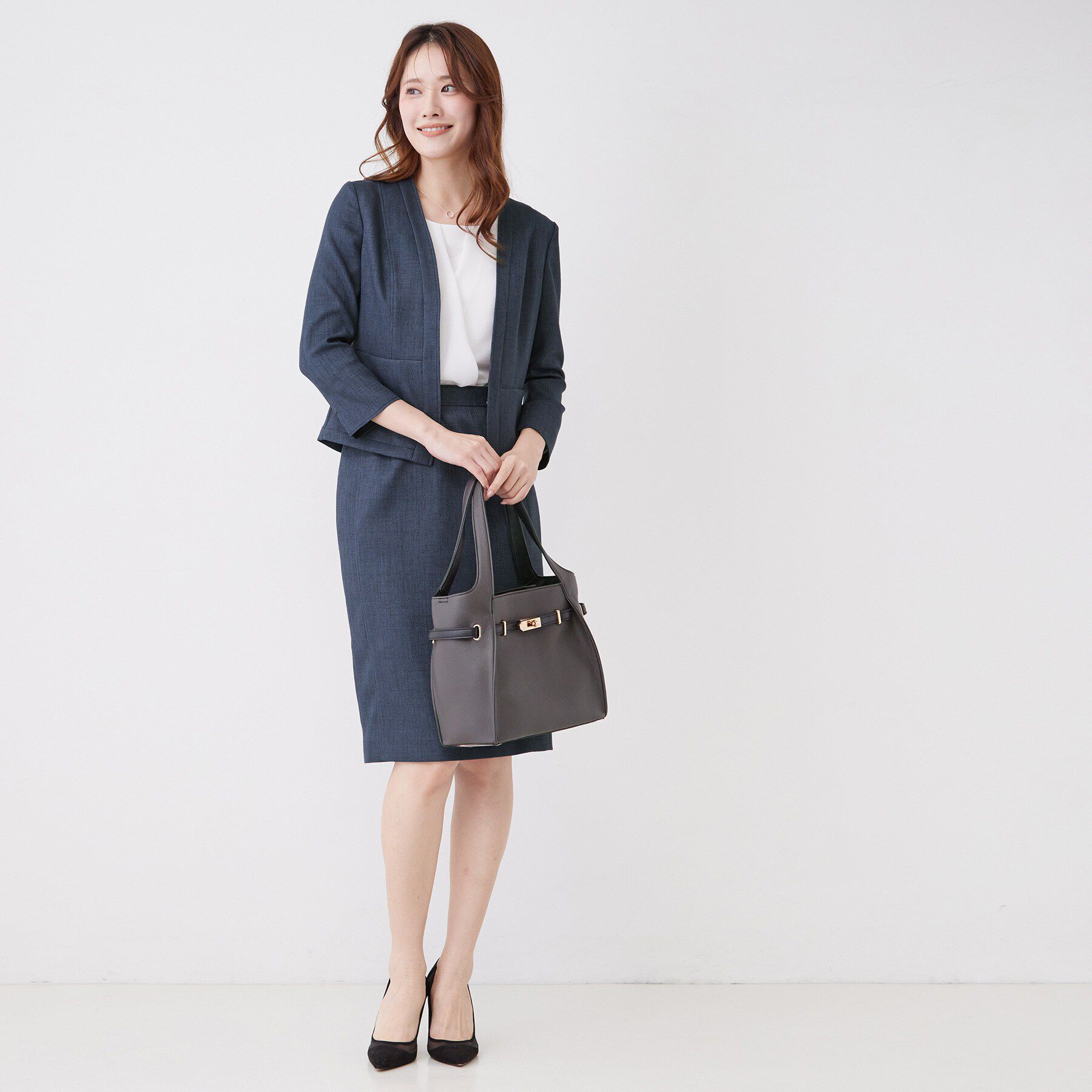 COUP DE CHANCE「【手洗い可／日本製／裏地無し／UV／清涼感／セットアップ可】麻調合繊カラーレスジャケット」|ノーカラージャケット|