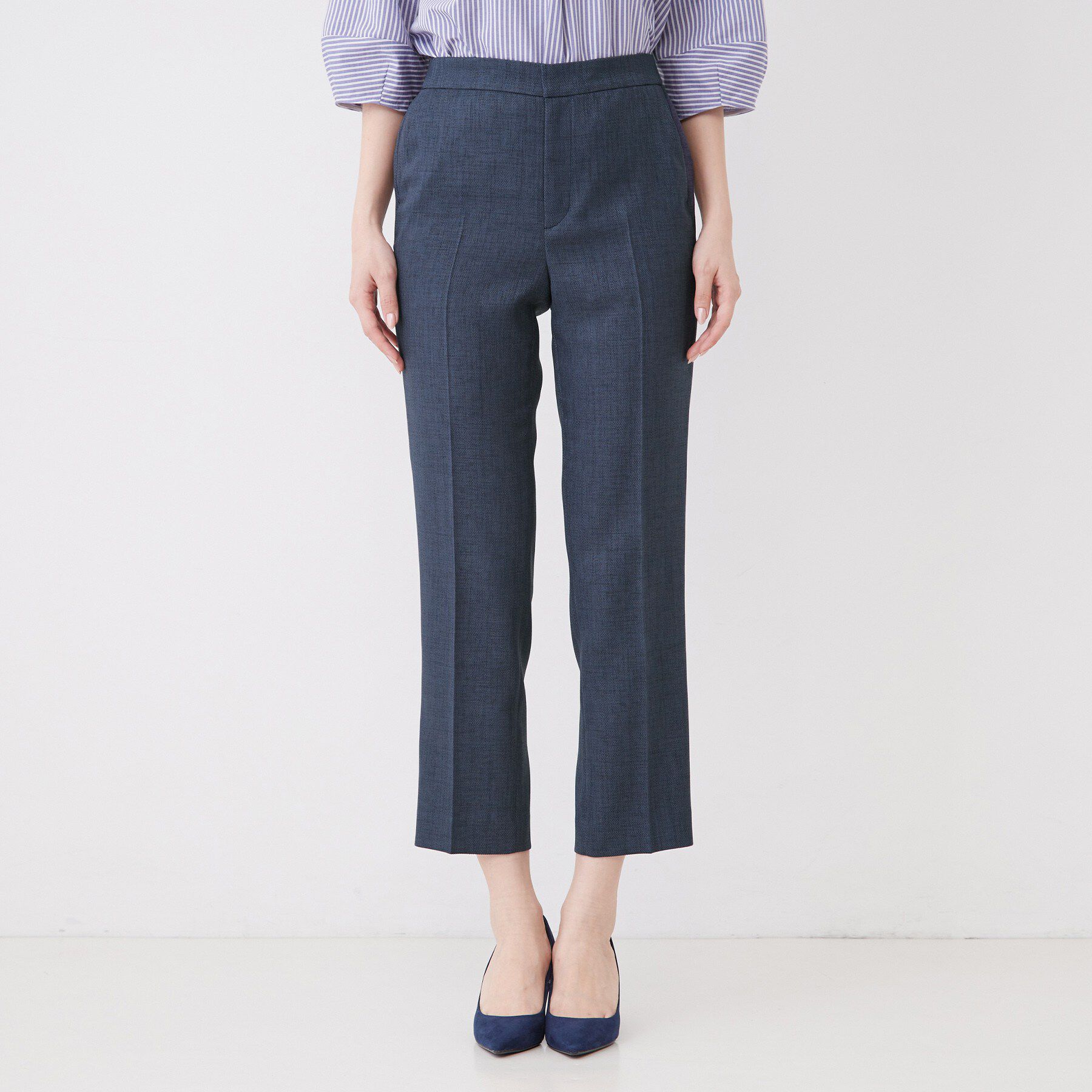 COUP DE CHANCE「【手洗い可／日本製／セットアップ可】麻調合繊テーパードパンツ」|その他|