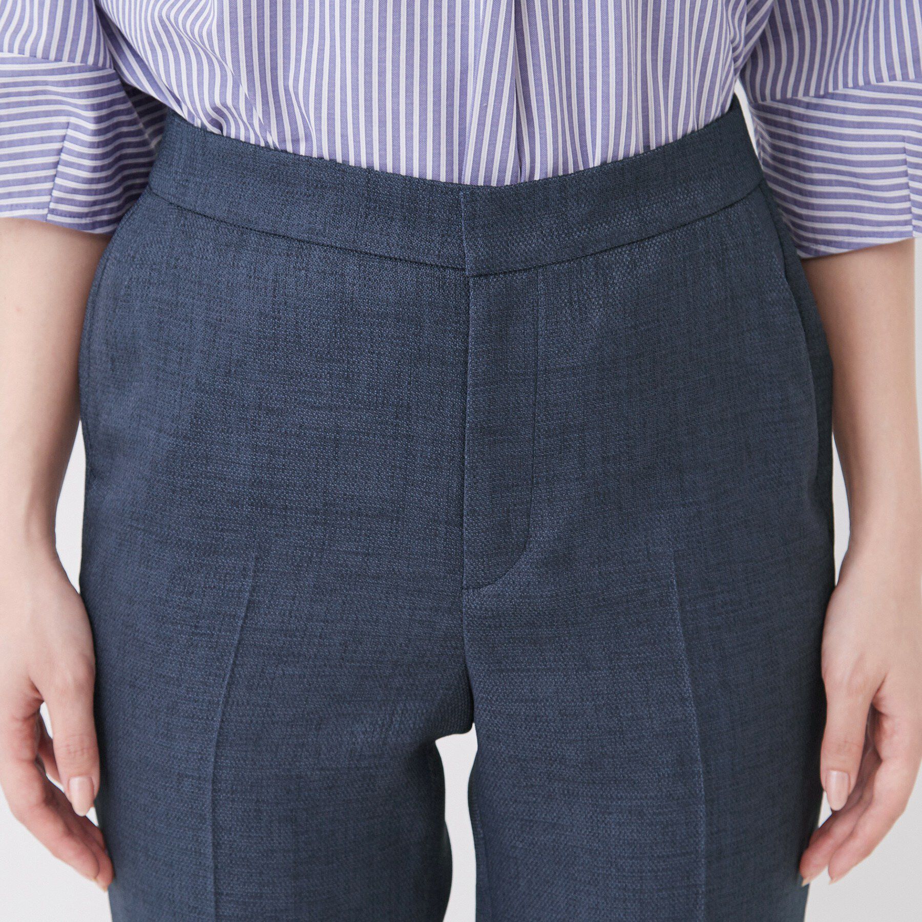 COUP DE CHANCE「【手洗い可／日本製／セットアップ可】麻調合繊テーパードパンツ」|その他|