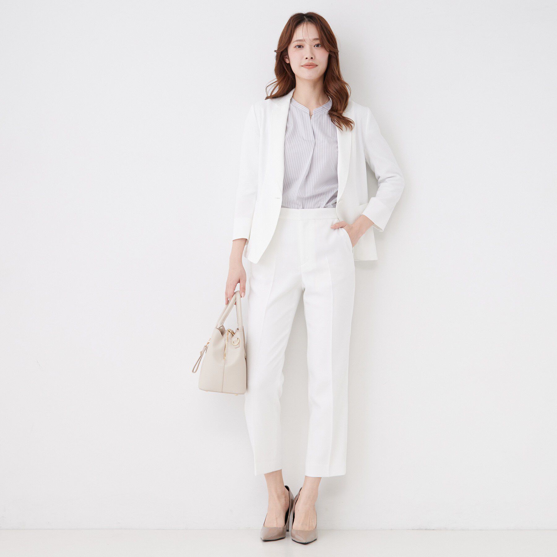 COUP DE CHANCE「【手洗い可／日本製／セットアップ可】麻調合繊テーパードパンツ」|その他|