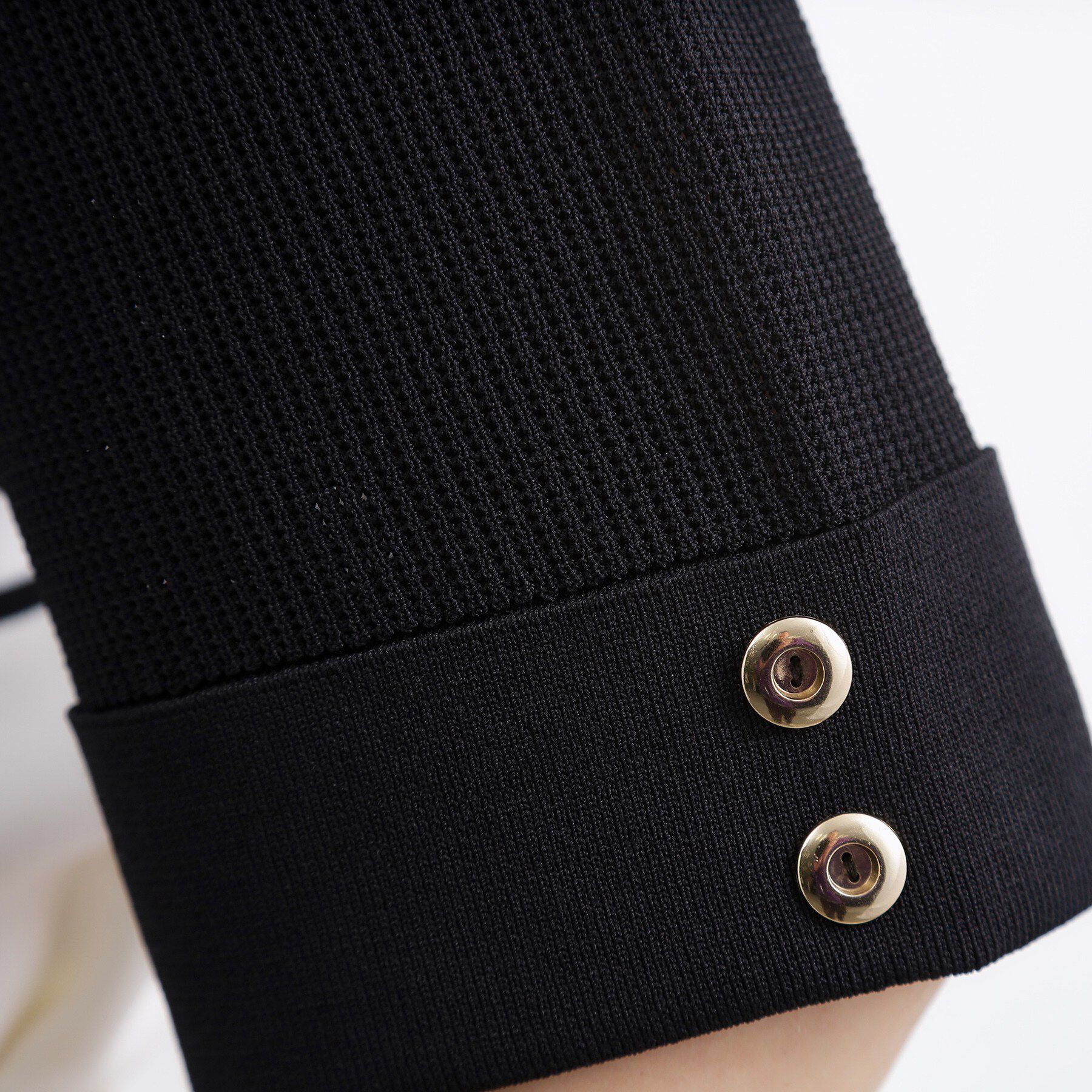 grove「【貴島明日香さん着用】やわらかドライタッチ 袖メッシュ編みニット」|ニット・セーター|