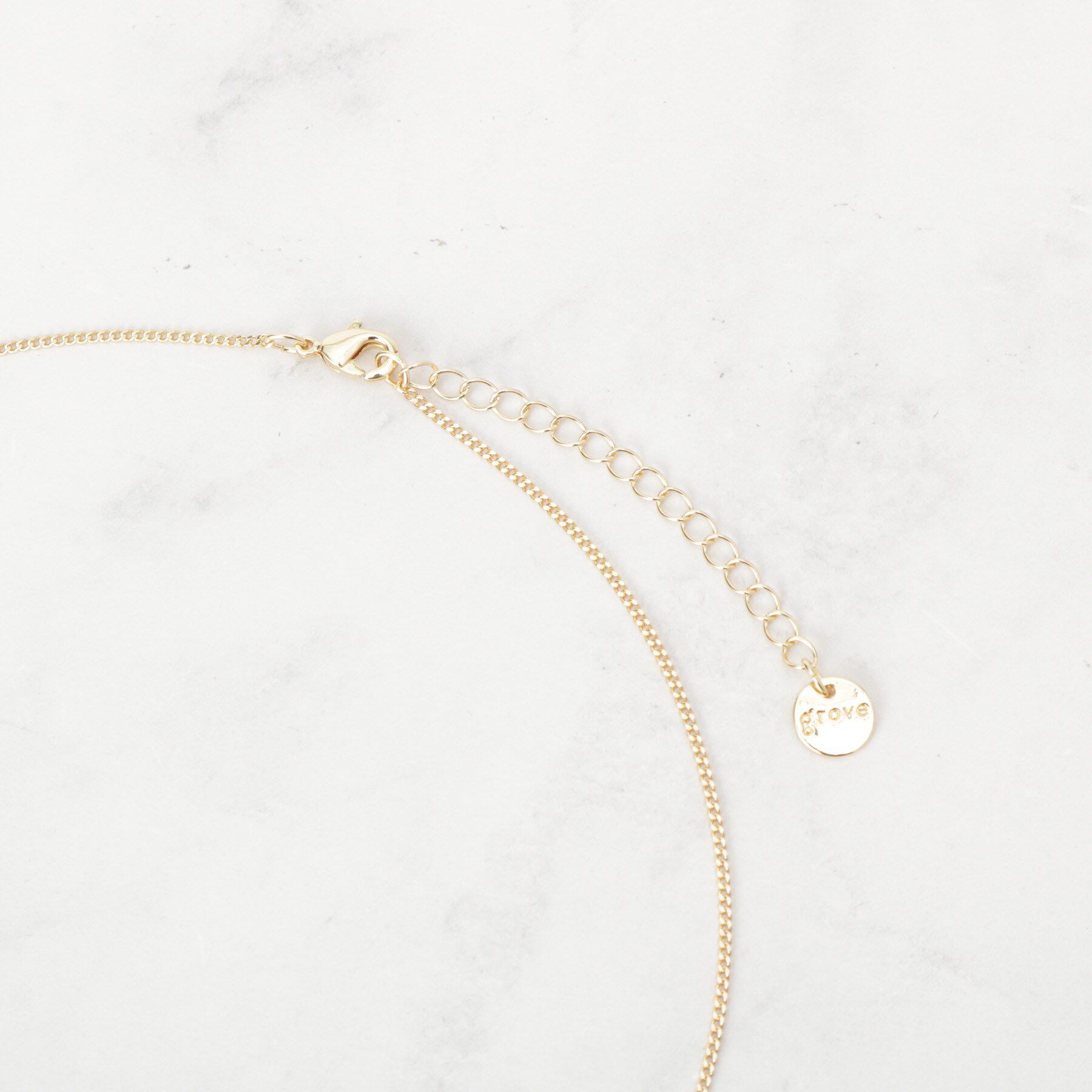 grove「ツイストダブルオーバルパール調ネックレス」|ネックレス|