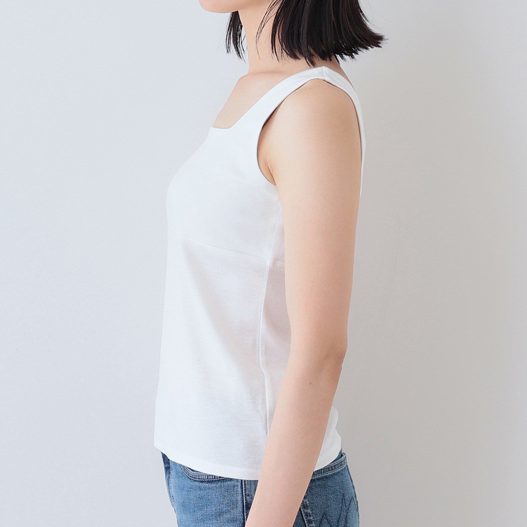 INDIVI「【日本製】ビスチェインナータンクトップ」|キャミソール|