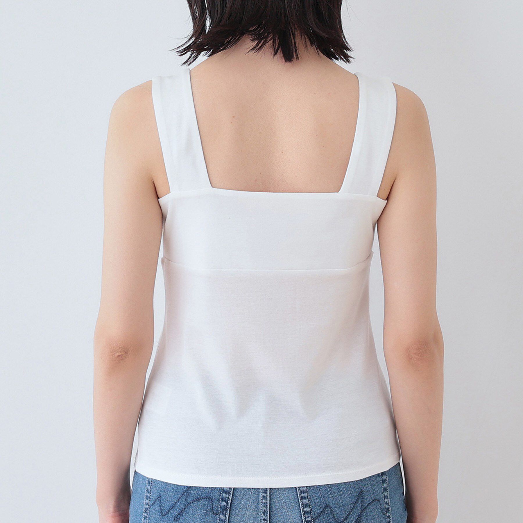 INDIVI「【日本製】ビスチェインナータンクトップ」|キャミソール|