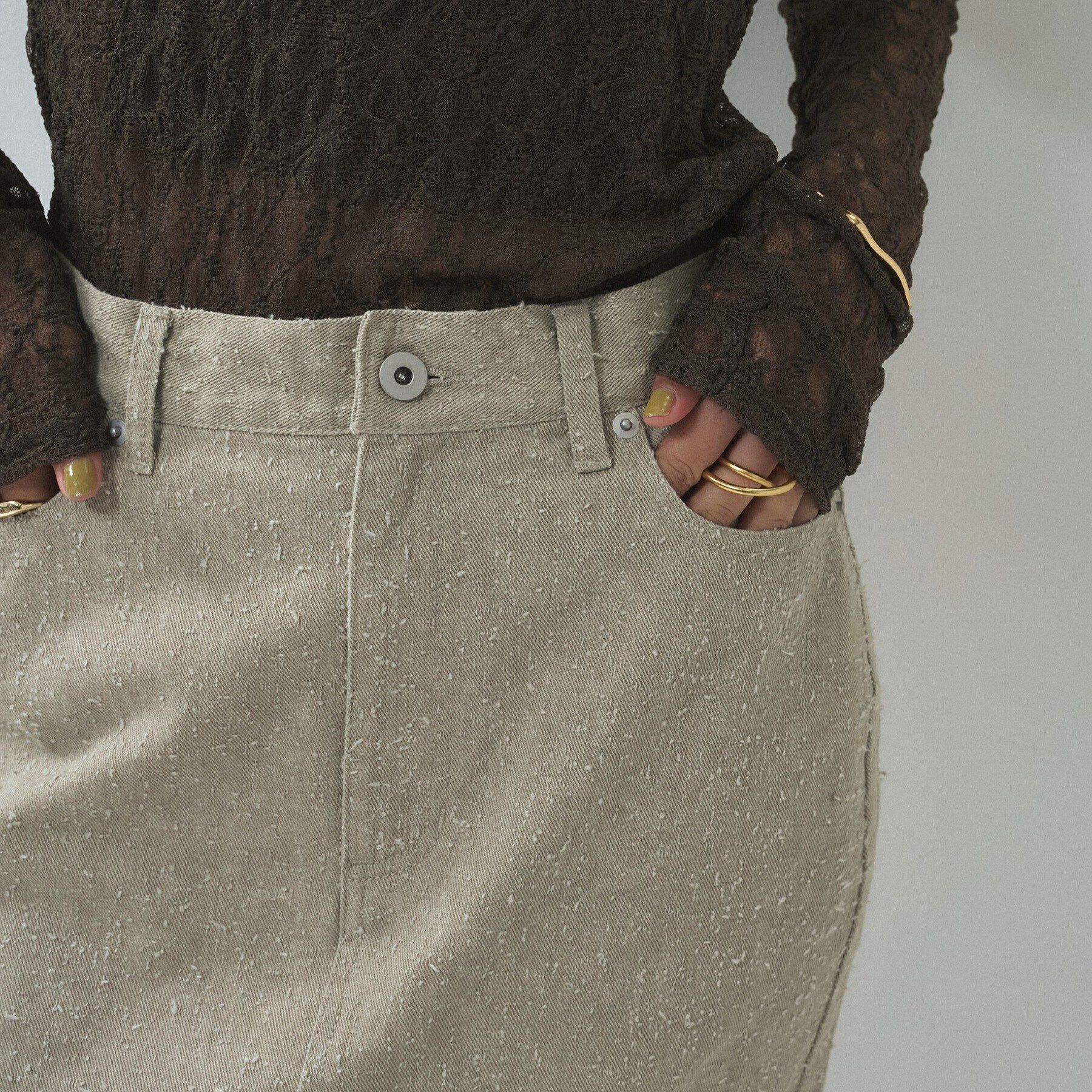 GALLEST「グレイニーコットンタイトスカート」|スカート|