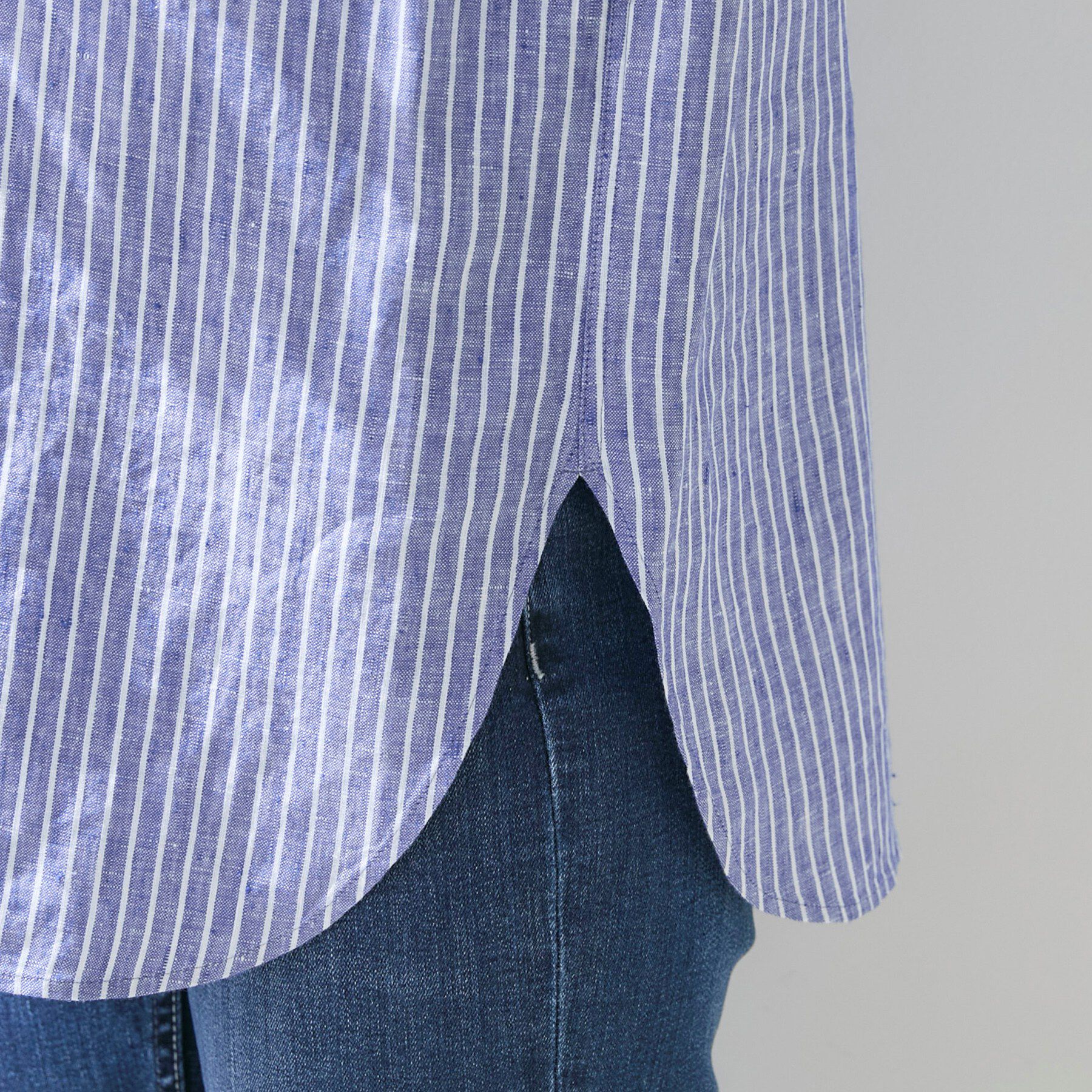 INDIVI「【接触冷感／2WAY】カシュクールリネンシャツ」|シャツ・ブラウス|