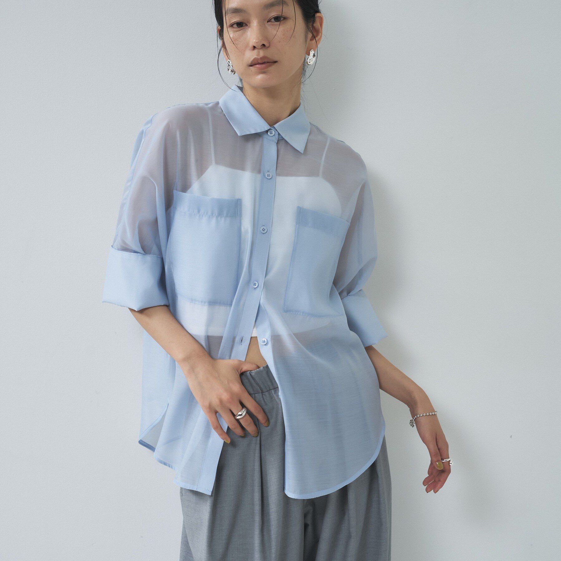 GALLEST「シアーコクーンブラウス」|シャツ・ブラウス|