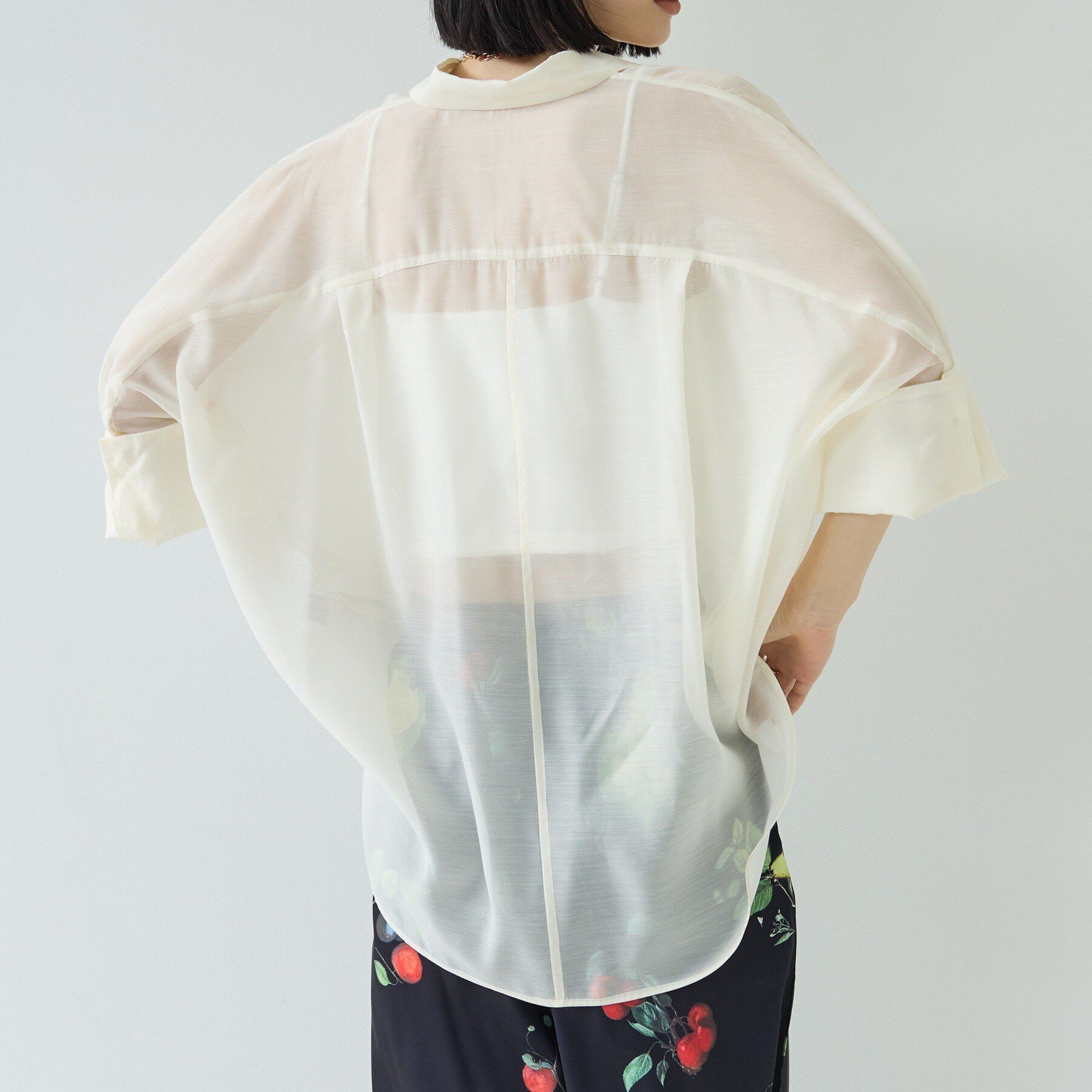 GALLEST「シアーコクーンブラウス」|シャツ・ブラウス|