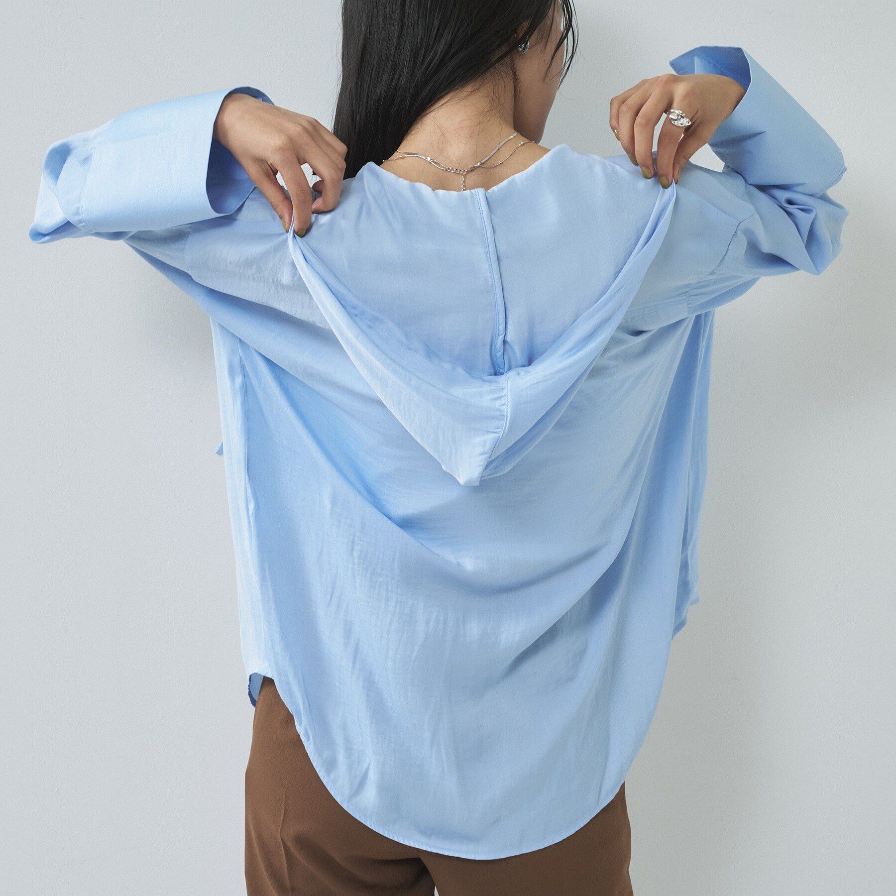 GALLEST「【一部店舗限定】シアーフードオーバーシャツ」|シャツ・ブラウス|