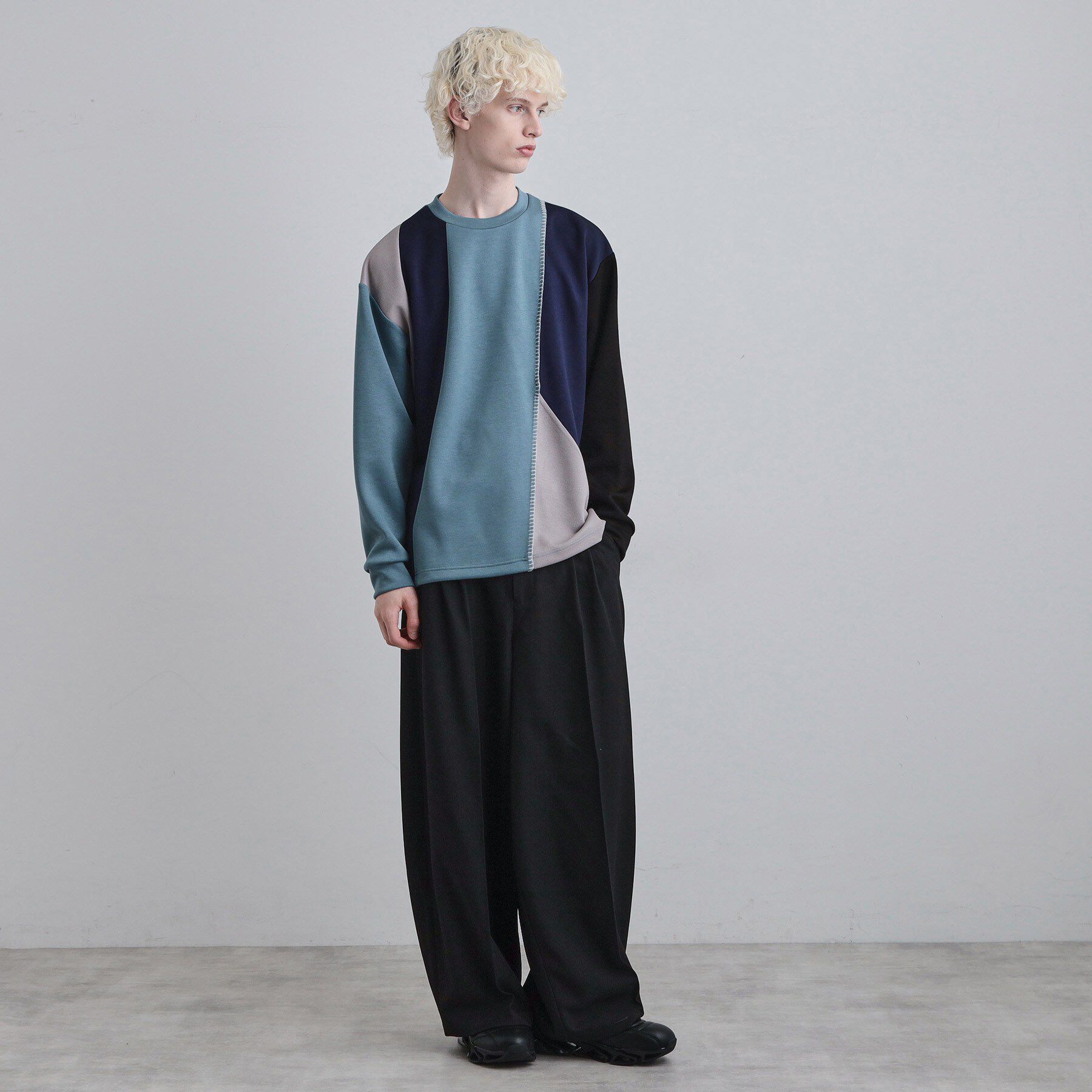 tk.TAKEO KIKUCHI「ダイヤゴナルブランケットカットソー」|Tシャツ・カットソー|