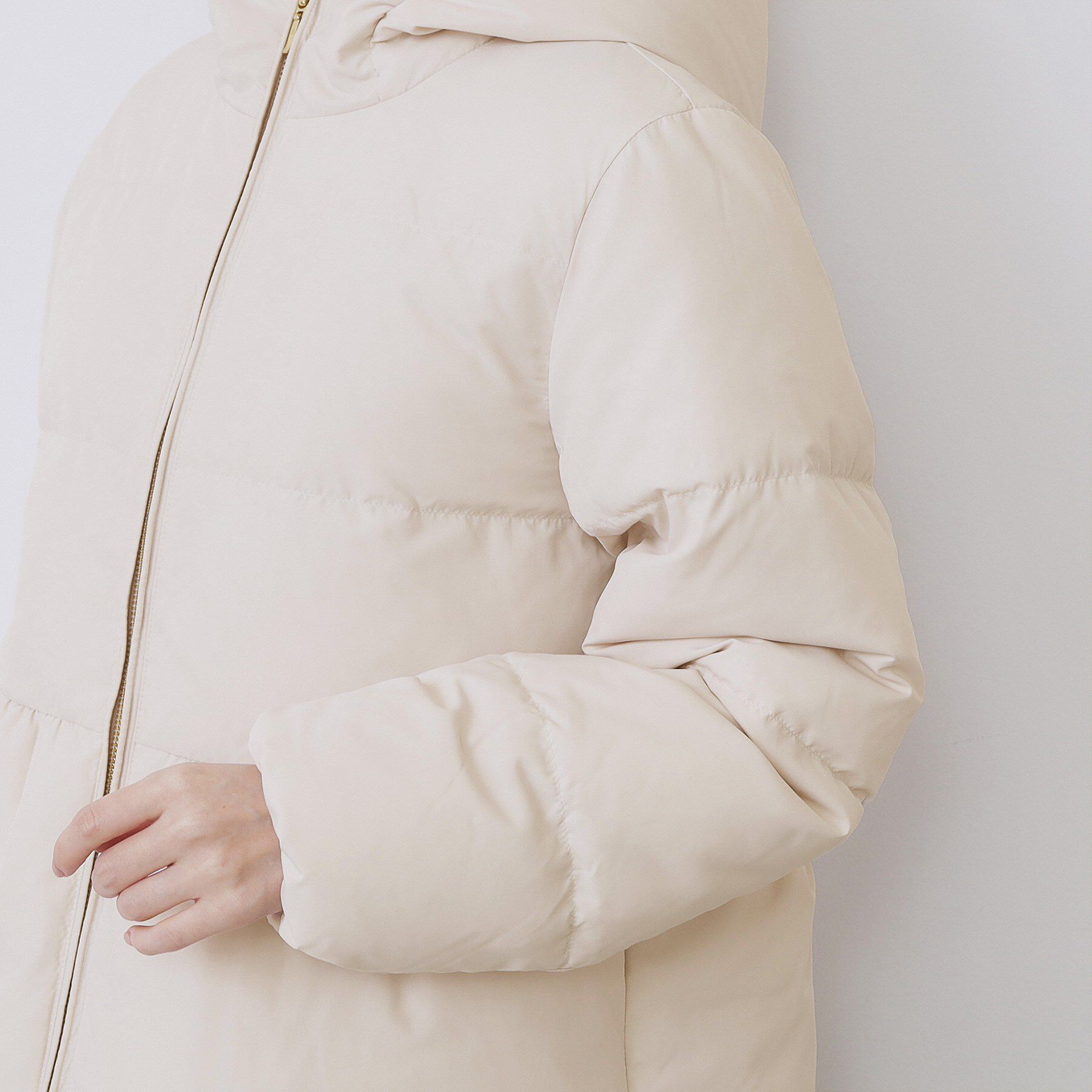 index「KAWADAダウンペプラムショートコート【撥水/洗濯機OK/静電気防止裏地】」|ダウン|