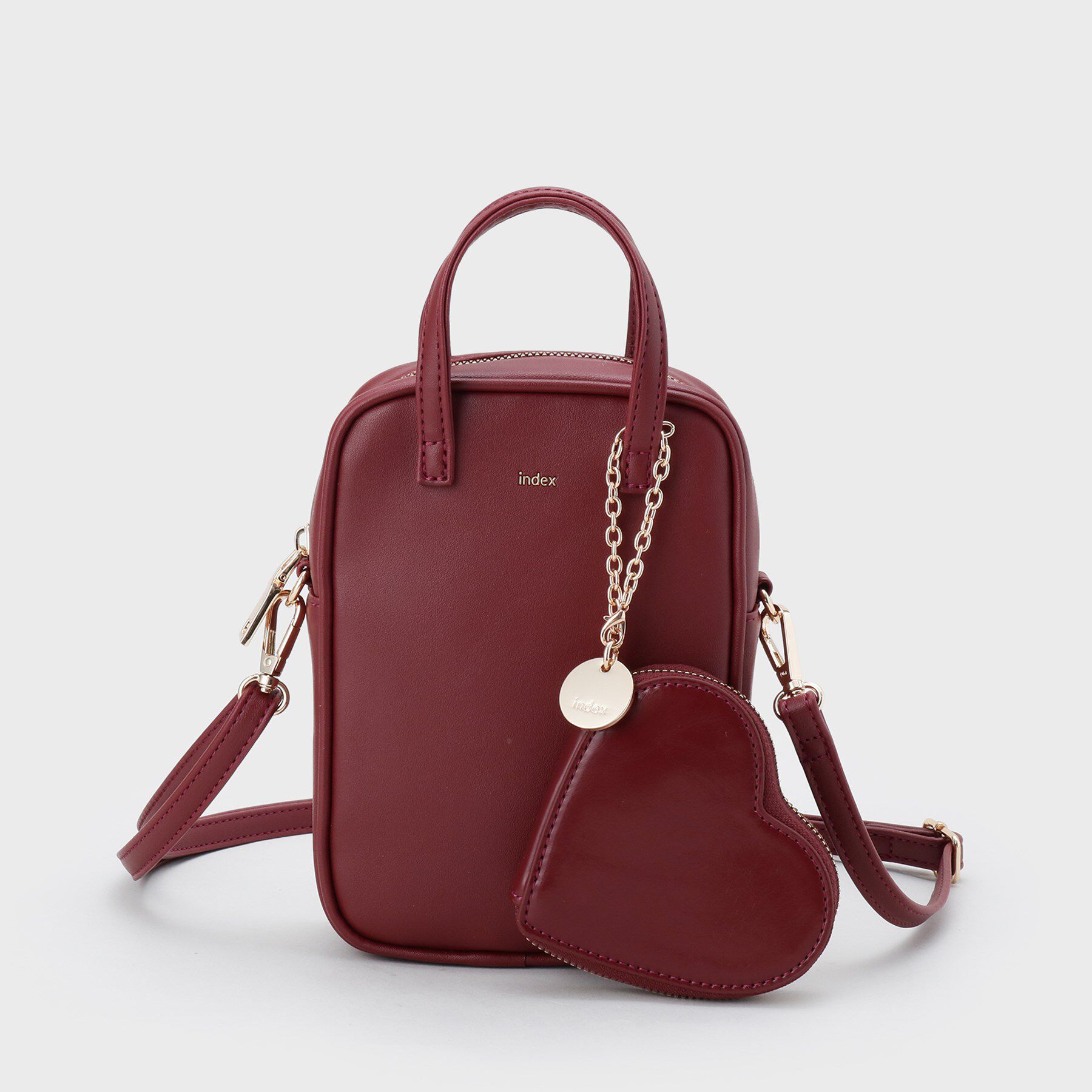 index「【2WAY】ハートポーチ付きミニショルダーバッグ」|ショルダー・メッセンジャー|