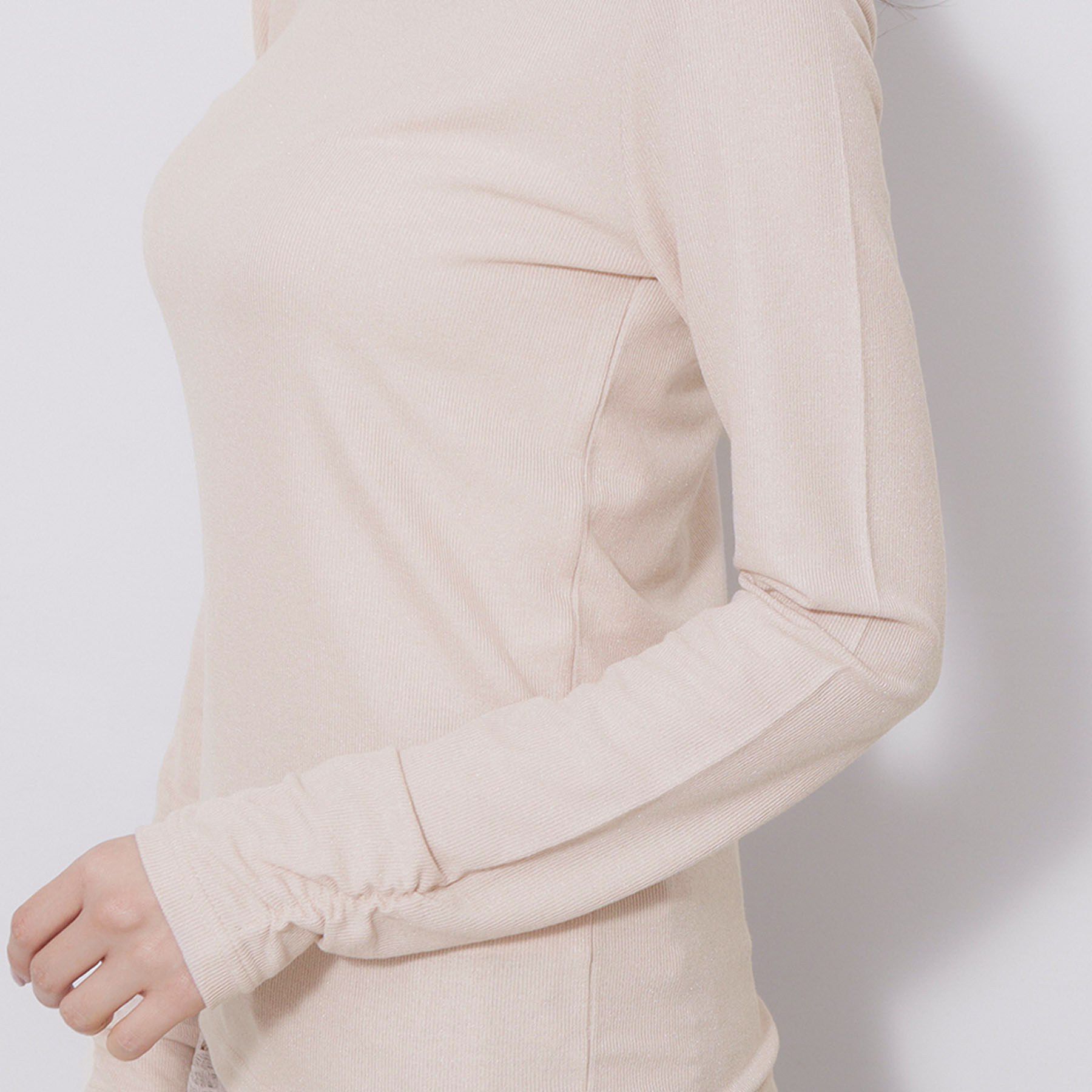 index「ラメシアーリブトップス【洗濯機OK/接触冷感】」|Tシャツ・カットソー|