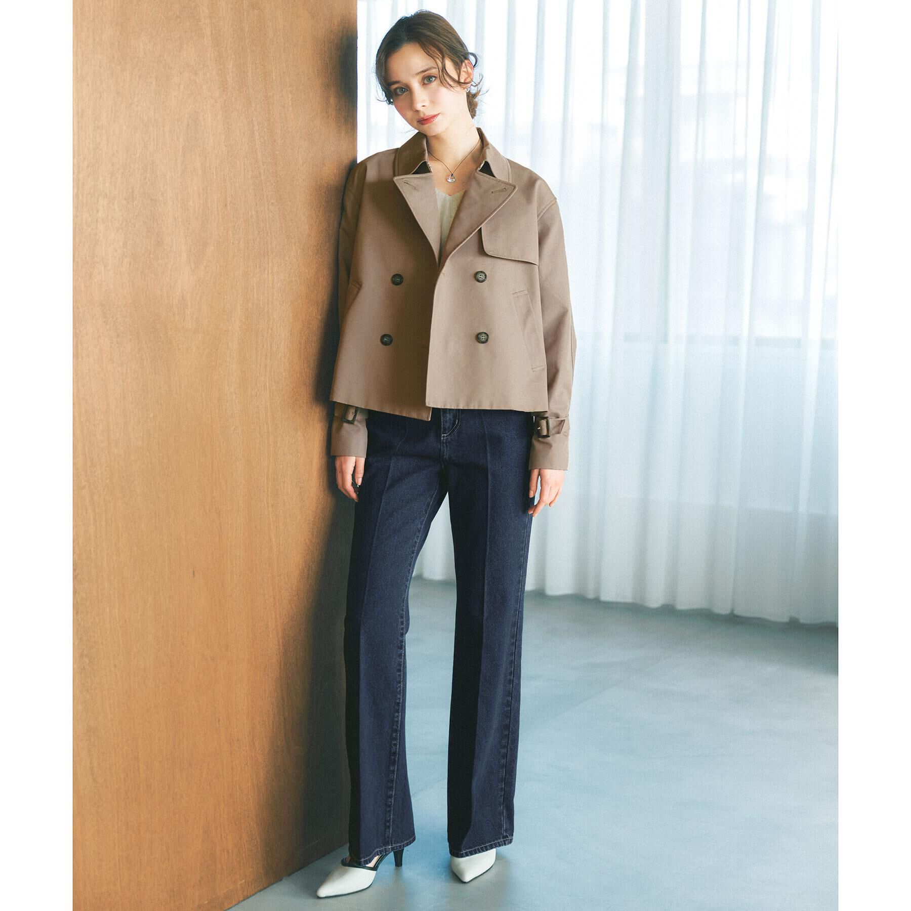 index「フレアデニムパンツ【洗濯機OK】」|デニム|