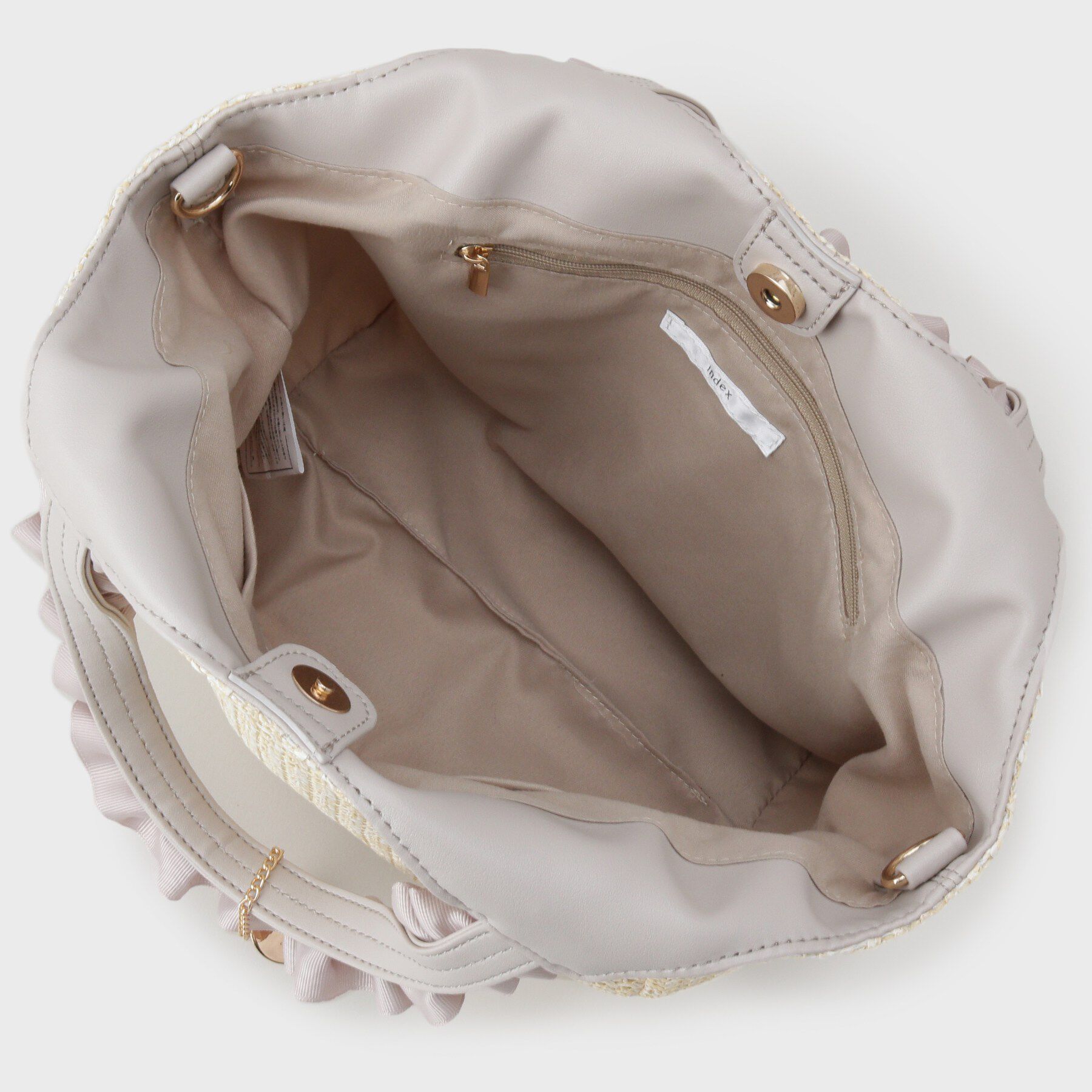 index「2WAYフリルハンドルPPミドルトート」|トートバッグ|