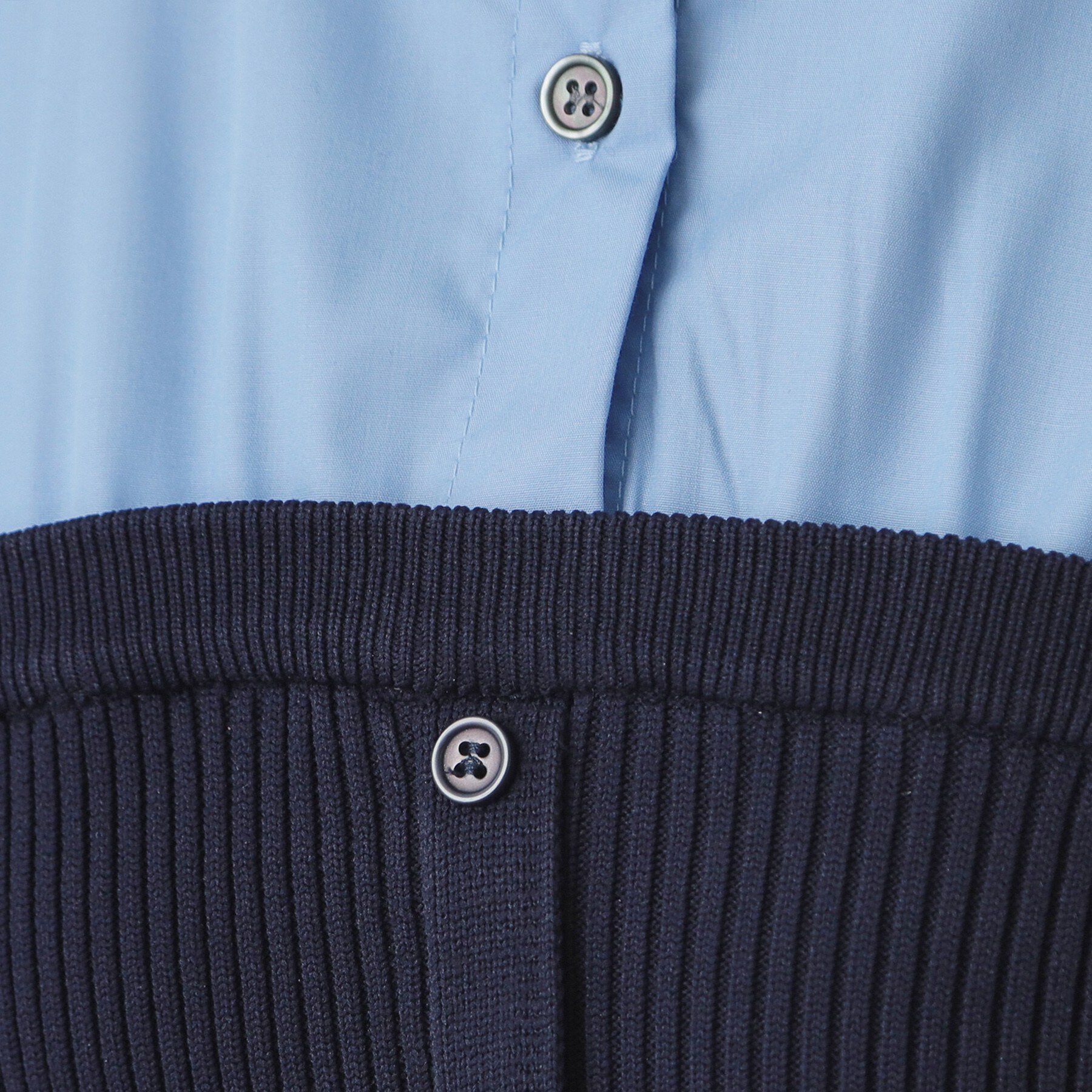 index「シャツドッキングペプラムニット【洗濯機OK】」|ニット・セーター|