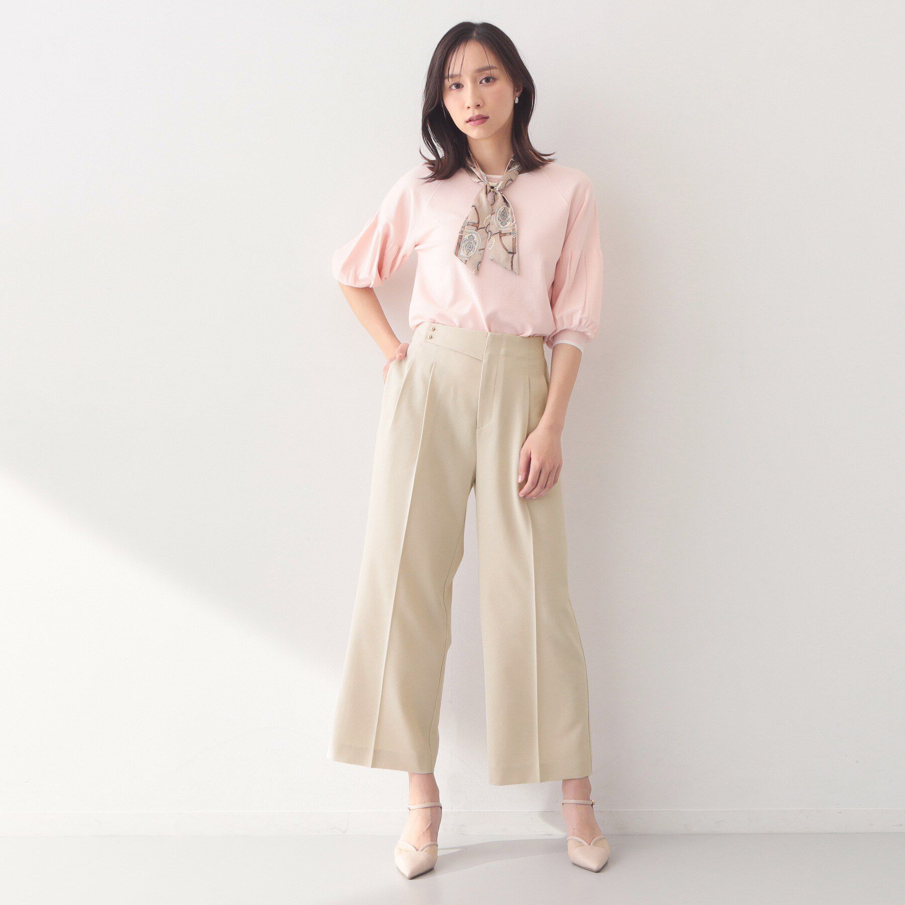 index「ストレッチ2タックワイドパンツ/セットアップ対応可【洗濯機OK/接触冷感/吸水速乾/防シワ】」|その他|