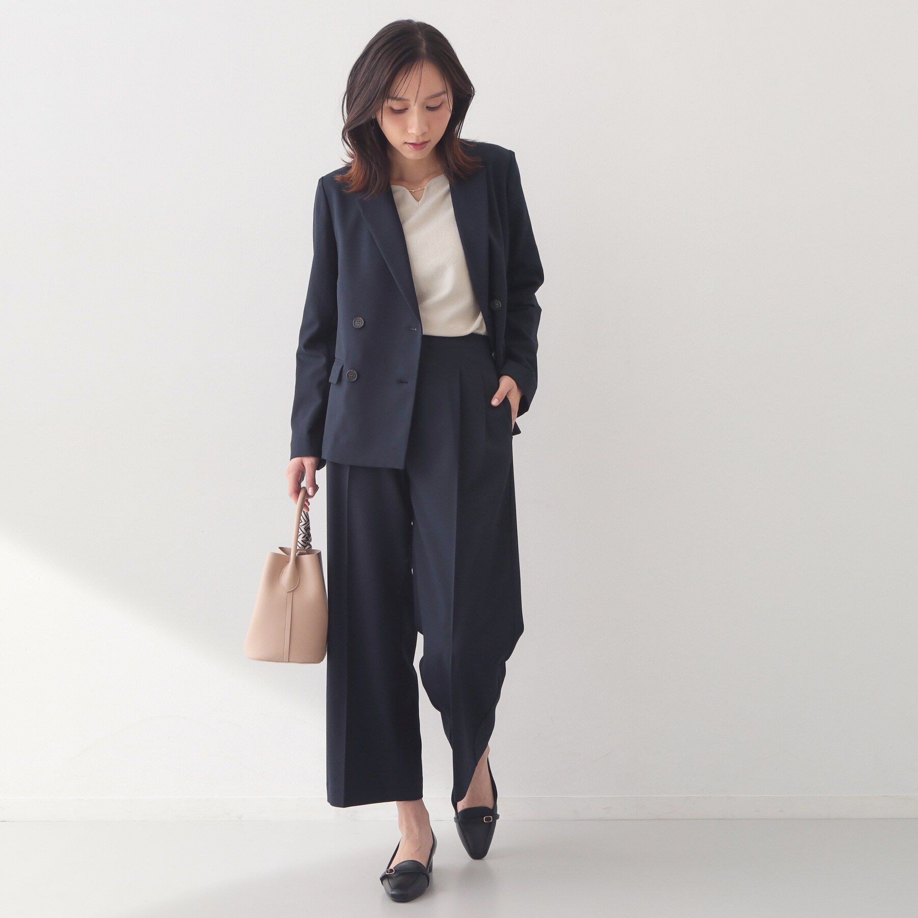 index「ストレッチ2タックワイドパンツ/セットアップ対応可【洗濯機OK/接触冷感/吸水速乾/防シワ】」|その他|