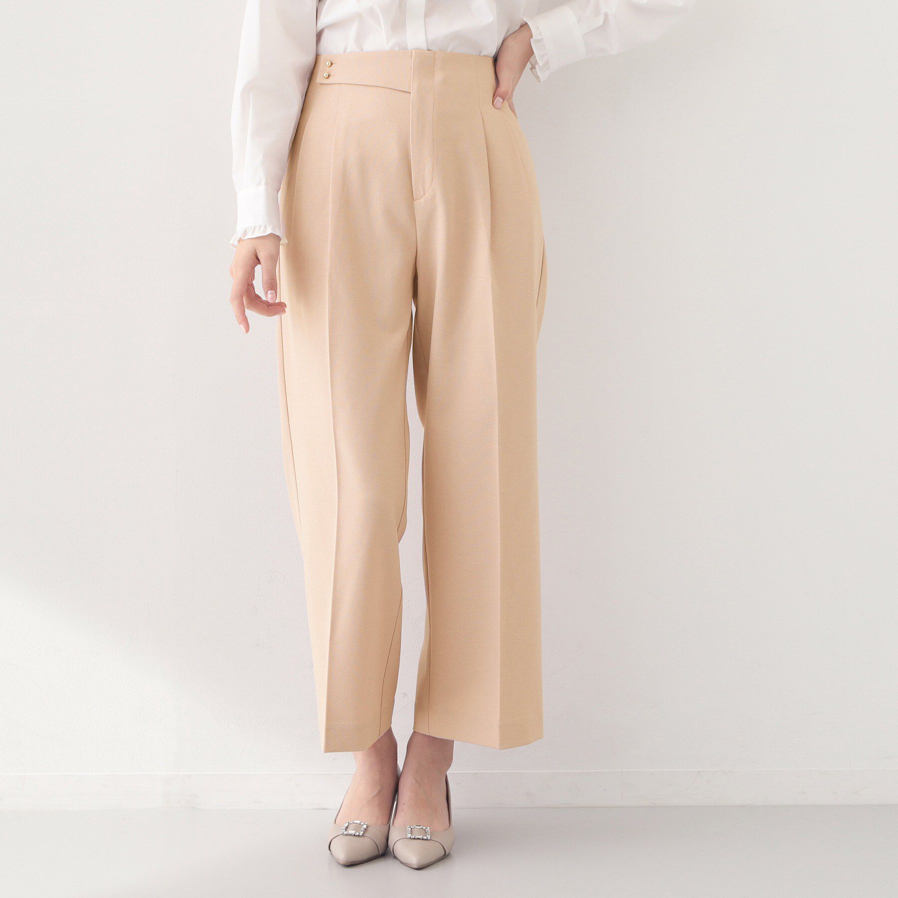 index「ストレッチ2タックワイドパンツ/セットアップ対応可【洗濯機OK/接触冷感/吸水速乾/防シワ】」|その他|