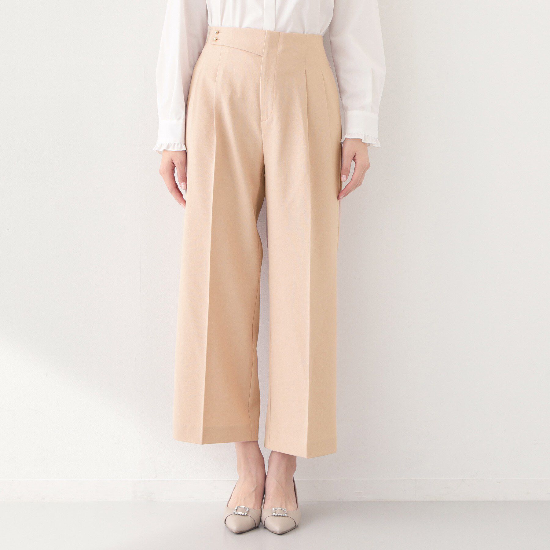 index「ストレッチ2タックワイドパンツ/セットアップ対応可【洗濯機OK/接触冷感/吸水速乾/防シワ】」|その他|