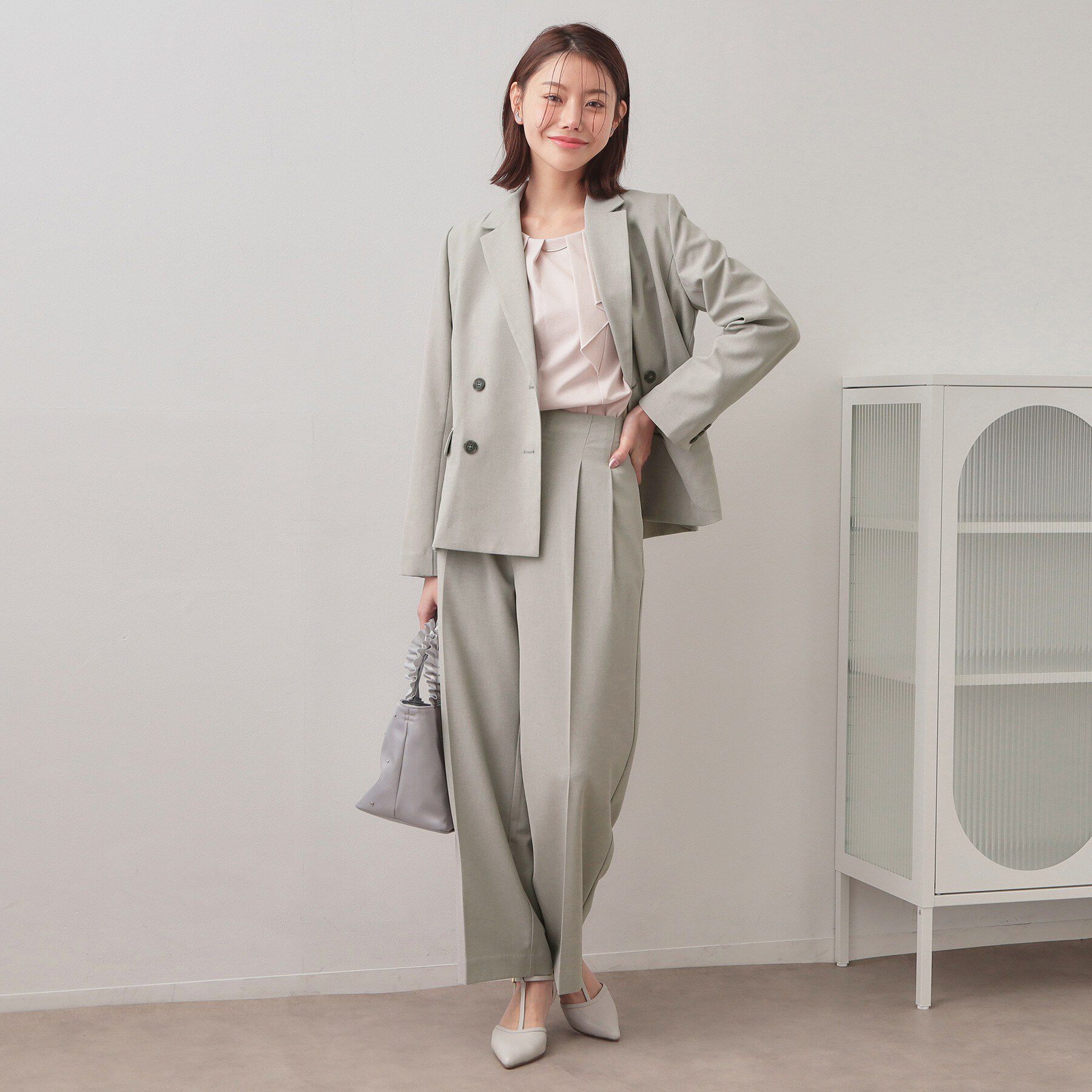 index「ストレッチ2タックワイドパンツ/セットアップ対応可【洗濯機OK/接触冷感/吸水速乾/防シワ】」|その他|