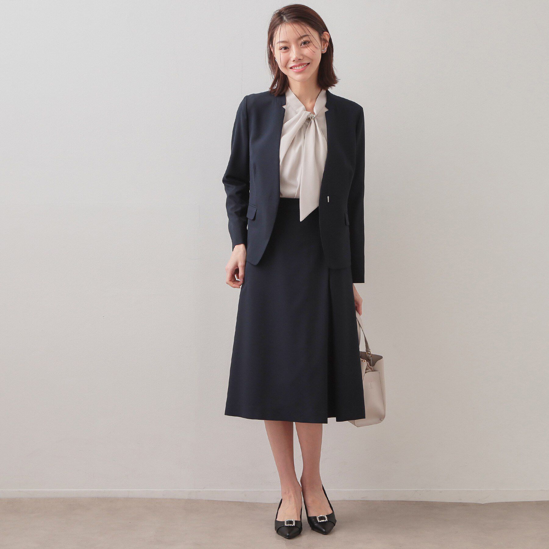 index「アシメタックAラインスカート/セットアップ対応可【洗濯機OK/防シワ】《XS～LL》」|スカート|