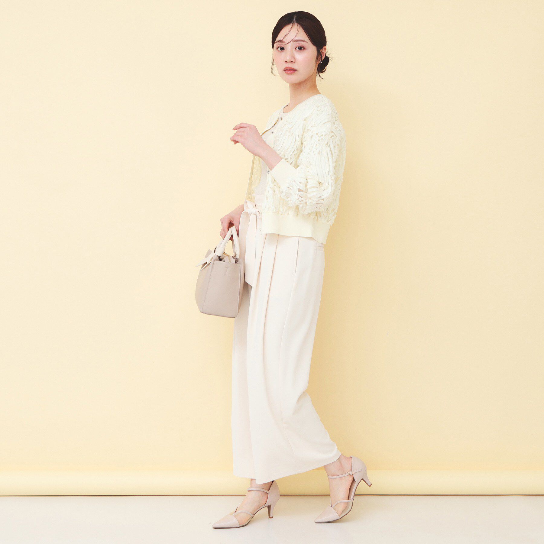 index「シアー幾何刺繍カーディガン【洗濯機OK】」|カーディガン|